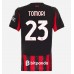 AC Milan Fikayo Tomori #23 Hjemmedrakt Dame 2025-26 Korte ermer